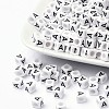 Letter Acrylic European Large Hole Beads OPDL-R050-10mm-A-1
