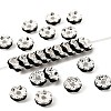 Brass Rhinestone Spacer Beads RB-A014-L6mm-02S-1