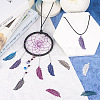 40Pcs 10 Colors 201 Stainless Steel Filigree Pendants STAS-TA0001-92-8