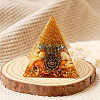 Resin Orgonite Pyramid Home Display Decorations G-PW0004-56A-12-1