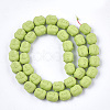 Spray Painted Non-magnetic Synthetic Hematite Beads Strands G-T116-28-06-2