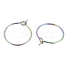 Ion Plating(IP) 316L Surgical Stainless Steel Hoop Earring Findings STAS-G130-03M-16MM-2
