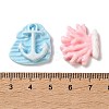 Ocean Series Opaque Resin Cabochons CRES-D327-01-3