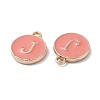 (Defective Closeout Sale Border damaged) Golden Plated Alloy Enamel Charms ENAM-XCP0001-20J-3