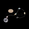 Glass Teardrop Pendant Decorations HJEW-TA00015-4