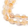 Heated Natural Citrine Beads Strands G-C171-D02-01-4