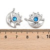 304 Stainless Steel Rhinestone Pendants STAS-Z166-24P-09-3