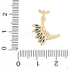 15Pcs Brass Micro Pave Cubic Zirconia Pendants KK-Z151-15G-03-4