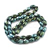 Electroplated Synthetic Magnetic Hematite Beads Strands G-P545-G01-02H-2