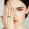 8Pcs 8 Style Rhinestone Tennis Chains Stretch Rings Set for Women RJEW-FI0001-02-6
