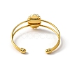 Alloy Double Wire Cuff Bangle Makings FIND-WH0126-156G-2