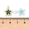 Brass Micro Pave Cubic Zirconia Pendants KK-K421-01-3