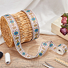 Boho Ethnic Pattern Polyester Webbing Ribbon OCOR-WH0120-61A-3