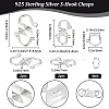 4Pcs 2 Size 925 Sterling Silver S-Hook Clasps FIND-BBC0002-74S-2