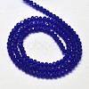 Faceted Rondelle Transparent Glass Beads Strands EGLA-J134-3x2mm-B05-2