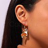 Alloy Enamel Dangle Earrings for Women WG0252C-05-2