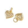 Brass Micro Pave Cubic Zirconia Pendants ZIRC-I367-05G-08-2