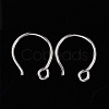 Anti-Tarnish Rhodium Plated 925 Sterling Silver Earring Hooks STER-N0001-028-4
