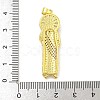 Priest Rack Plating Brass Micro Pave Cubic Zirconia Pendants KK-G513-89G-3