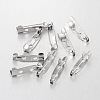 Platinum Iron Pin Backs Brooch Safety Pin Findings X-E035Y-1