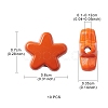 Spray Painted Alloy Beads PALLOY-YW0001-62-3