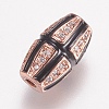 Brass Micro Pave Cubic Zirconia Beads ZIRC-E143-09-3