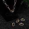Brass Screw Carabiner Lock Charms ZIRC-G160-11G-6