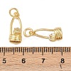 Brass Micro Pave Cubic Zirconia Pendants KK-G544-47G-3