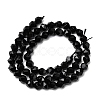 Natural Black Onyx  Beads Strands G-Z119-A04-01-4