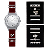 10Pcs 10 Style Rectangle Alloy Watch Band Charms Set with Crystal Rhinestone FIND-DC0004-57-1