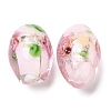 Handmade Silver Foil Lampwork Beads LAMP-J089-I03-2