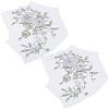 2Pcs 3D Flower Beading Polyster Embroidery Ornaments Accessories DIY-CY0003-64A-7