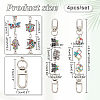 Alloy Enamel & Resin & Rhinestone Link Purse Strap Extenders FIND-AB00037-01-2