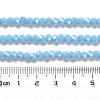 Electroplate Opaque Glass Beads Strands EGLA-A035-P4mm-A08-4