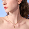 48Pcs 4 Styles Natural Mixed Shell Pendants PALLOY-HS00026-6