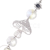 Glass & 201 Stainless Steel Suncatchers HJEW-JM01897-3