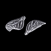 Transparent Acrylic Pendants TACR-G050-02B-3