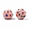 Polymer Clay Rhinestone Beads RB-T017-31E-A-3