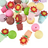 24Pcs 16 Styles Silicone Beads SIL-TA0003-03-3