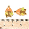 304 Stainless Steel Enamel Pendants STAS-R168-22G-04-3