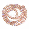 Electroplate Glass Beads Strands EGLA-A034-T4mm-L22-2