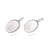 Tarnish Resistant 304 Stainless Steel Leverback Earring Findings X-STAS-E474-08P-2