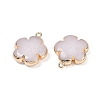 Natural White Jade Pendants G-P566-01G-14-2