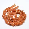 Chip Natural Red Aventurine Beads Strands G-N0134-10B-3