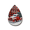 Single Face Printed Wood Big Pendants WOOD-H102-03K-2