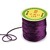 Nylon Satin Rattail Cords NWIR-R025-1.0mm-1904-5