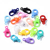 Opaque Acrylic Lobster Claw Clasps X-SACR-T358-06-1
