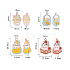 20Pcs 4 Style Alloy Enamel Pendants ENAM-CJ0001-111-2