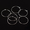 Silver Color Plated Brass Earring Hoops X-EC067-4S-4