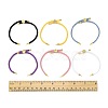 6Pcs 6 Colors Nylon Cords Bracelet Makings Fit for Connector Charms AJEW-FS0001-39-5